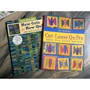 Lot of 2 Paperback Quilting Books: Cut Loose Quilts and New cuts for New Quilts